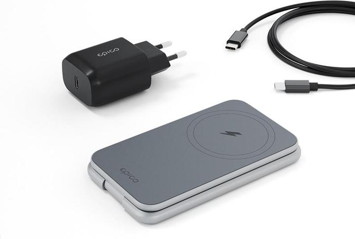 Immagine prodotto Epico Mag+ Supporto di ricarica pieghevole compatibile con MagSafe - grigio spazio (25 W)