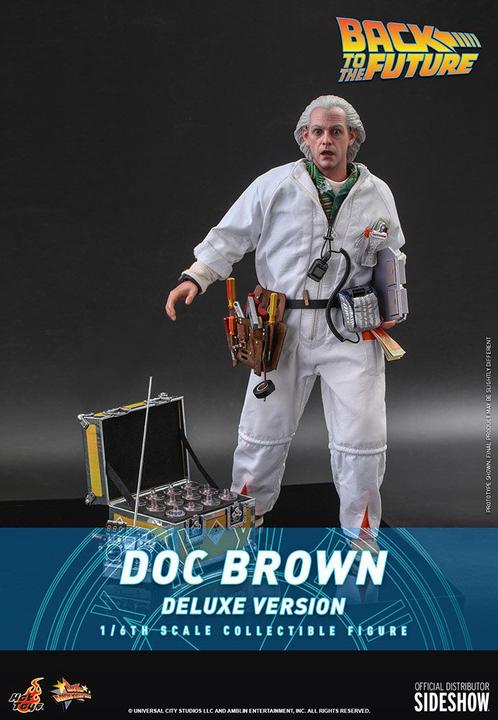 Actual product image Hot Toys Back to the Future "Doc Brown - Deluxe Version" 1/6 action figure