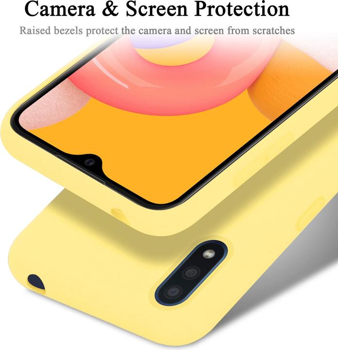 Actual product image Cadorabo TPU Liquid Silicone Case Cover (Samsung Galaxy A01)