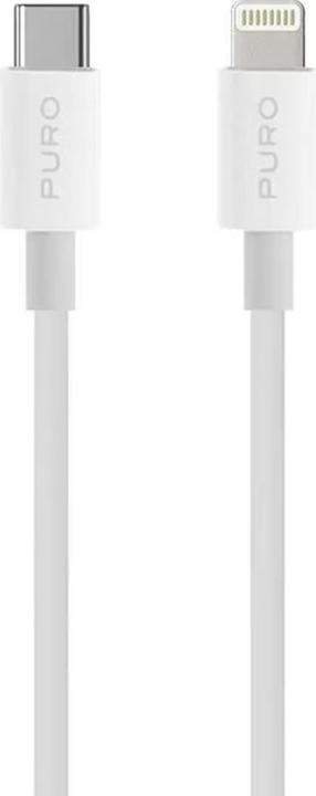 Actual product image Puro USB-C USB Cable - Lightning 1m White (36195-uu) (1 m, USB 2.0)