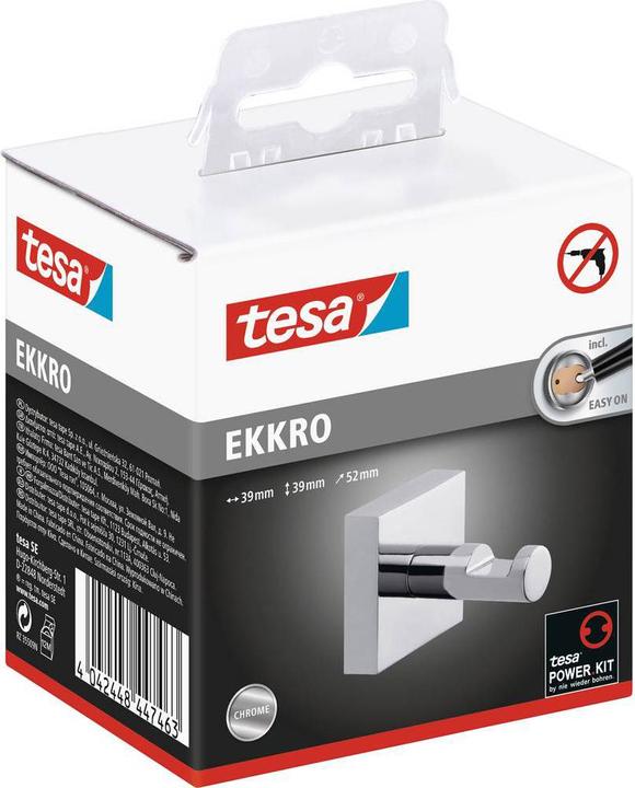 Produktbild tesa EKKRO Handtuchhaken inkl. Klebelösung ohne Bohren