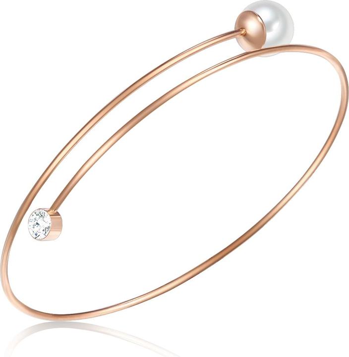 Image du produit Lulu & Jane Laiton Cristal Perle de culture or rose 16,0 - 22,0 cm - 33308 (22 cm, Laiton)