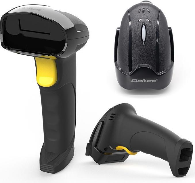 Produktbild Qoltec 50856 Kabelloser Barcodescanner 1D 2D | 2 4 GHz