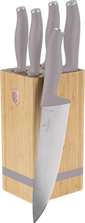 Produktbild BerlingerHaus Haus 6-teiliges Messerset mit Messerblock, Taupe Collection