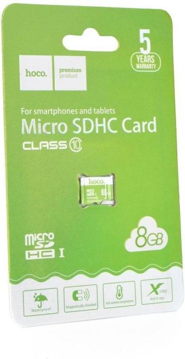 Actual product image Hoco Memory cards memory card microSD 8GB class 10 (8 GB, microSD, U1)