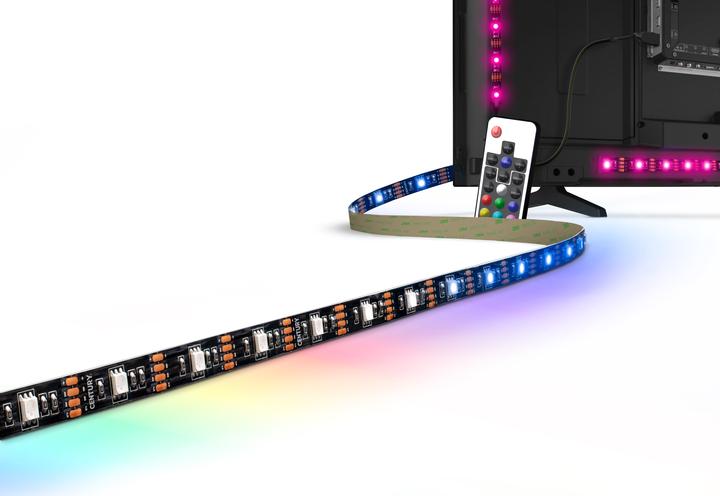 Immagine prodotto Century Striscia LED da 2 metri con telecomando inclusa fino a 55 pollici (RGB, 200 cm, Interno)