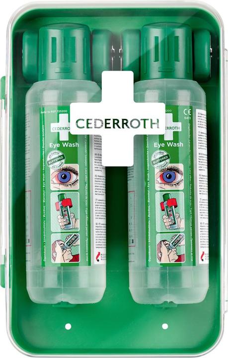 Actual product image Cederroth Augendusche 'Eye Wash Cabinet' 2x0.5l