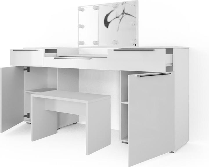 Produktbild Vicco Lilli mit Hocker und Beleuchtung (190 x 90 x 39 cm)