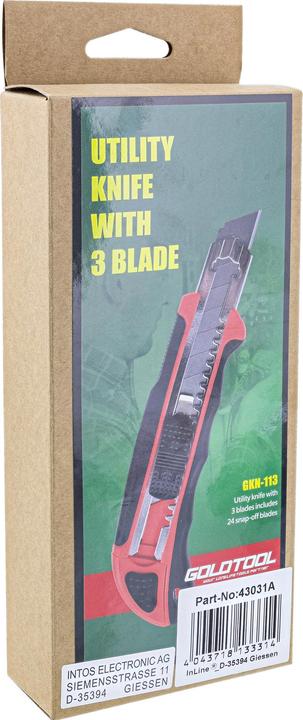 Actual product image InLine All purpose cutter knife, incl. 3 blades (Cutters)