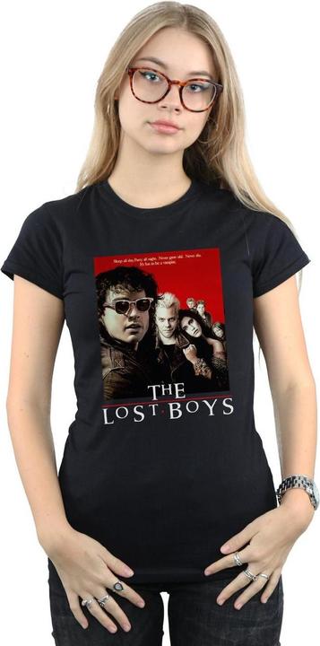 Actual product image The Lost Boys Womens/Ladies Red Poster Cotton T-Shirt (M)