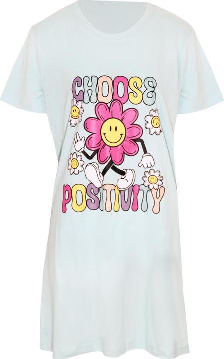 Actual product image Forever Dreaming Womens/Ladies Choose Positivity Nightshirt (M)