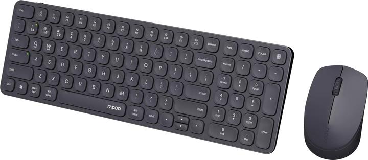 Actual product image Rapoo Wireless multi-mode desk set 9710M, QWERTZ, dark grey (00228037) (DE, Wireless)