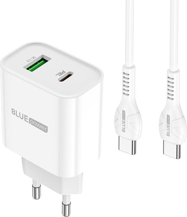 Actual product image Blue Power BCC80A Rapido, PD QC3 20W with USB-C cable (20 W)