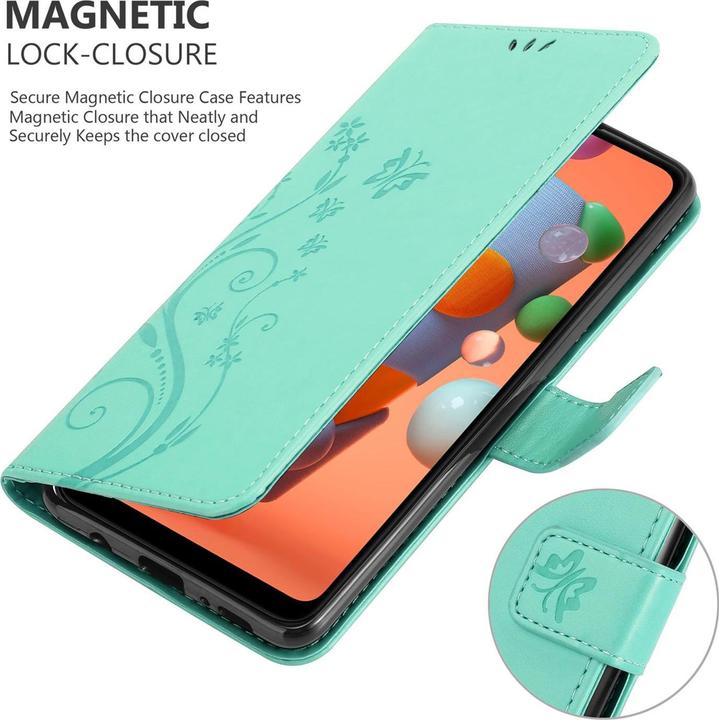 Actual product image Cadorabo Flower Book Cover (Samsung Galaxy M11, Samsung Galaxy A11)