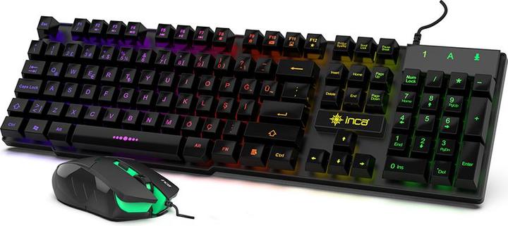 Produktbild Inca Gaming Tastatur IKG-448 inkl. Maus, RGB, dt. Layout retail (DE, Kabelgebunden)