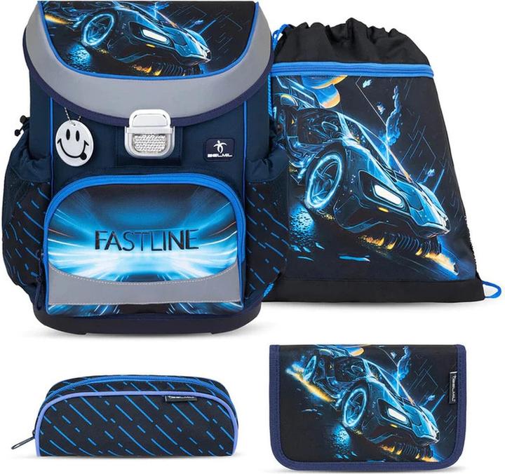 Belmil MINI FIT Sac à dos scolaire Set de 4 pièces Fastline (17 l)