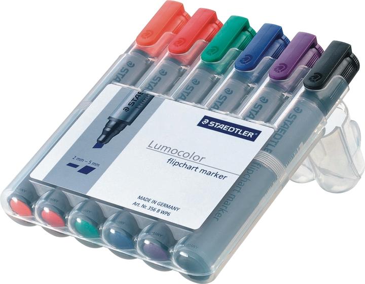 Productafbeelding Staedtler Lumocolor flipover marker (Grijs, 5 mm, 6 x)