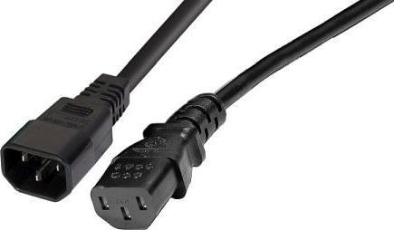 Actual product image Tecline Cold appliance extension cable, cold appliance plug to cold appliance coupler, 3.0 m (3 m)