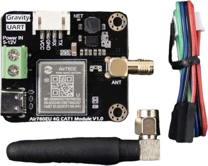 Produktbild DFRobot Gravity 4G/LTE IoT Kummunikationsmodul Air780EU CAT1