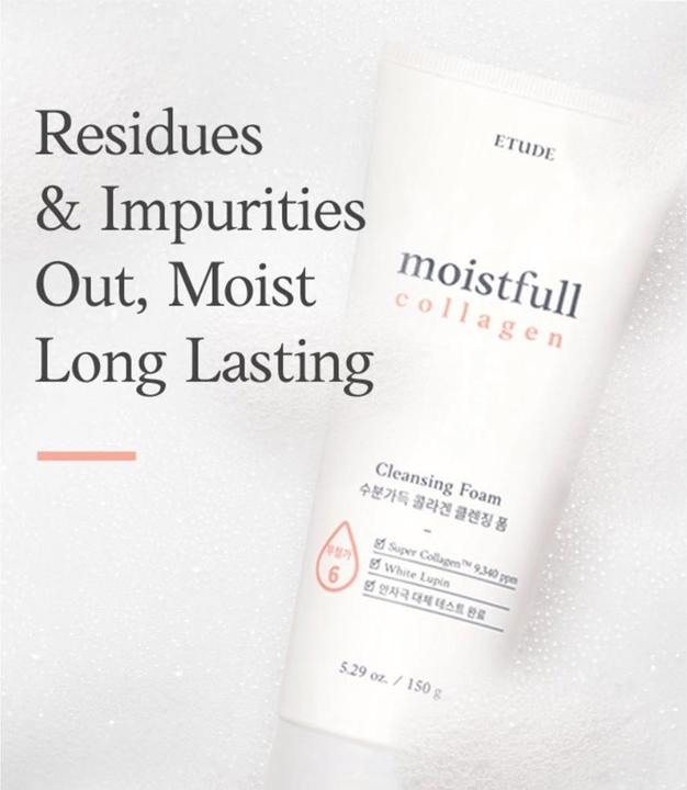 Actual product image Etude House Moistfull Collagen Cleansing Foam (Foam, 150 ml)