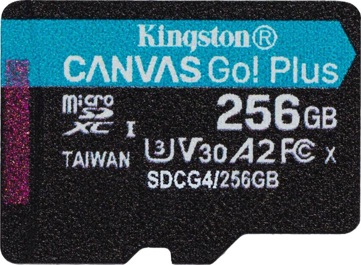 Produktbild Kingston Card Canvas Go Plus MicroSD 256GB (256 GB, microSDXC, U3, UHS-I)