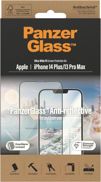 Immagine prodotto PanzerGlass Ultra Wide Fit (1 Pezzo/i, Apple iPhone 13 Pro Max, Apple iPhone 14 Plus)