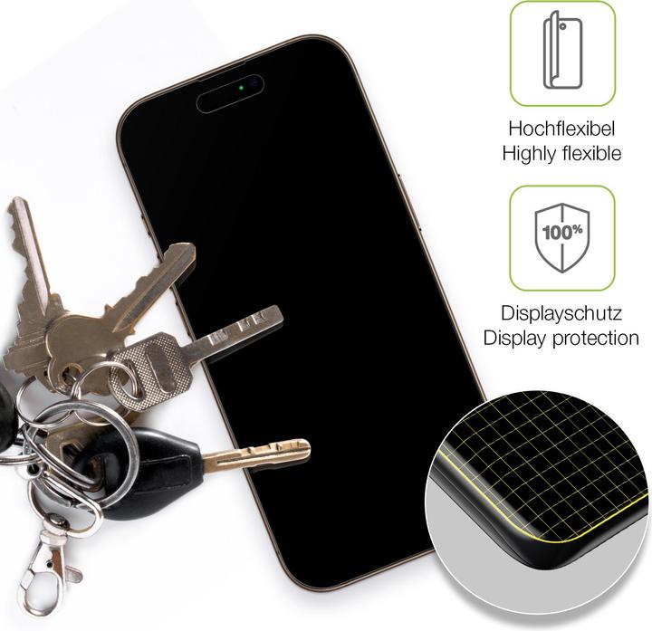 Actual product image Dipos Full Cover Screen Protector Matte (1 Piece, Apple iPhone 16 Pro Max)