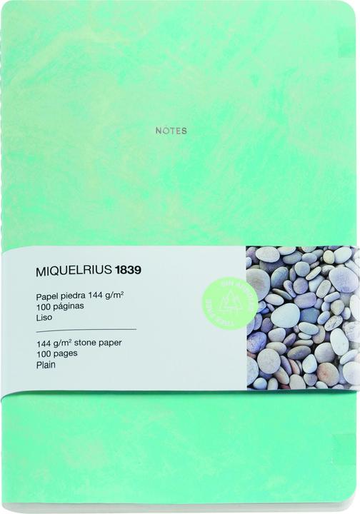 Produktbild Miquelrius Notizbuch Stone green (A5, Blanko, Harter Einband)