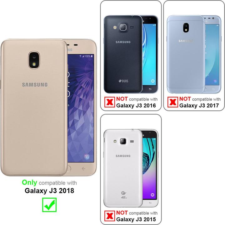 Image du produit Cadorabo Book Couverture magnétique invisible (Samsung Galaxy J3 (2018))