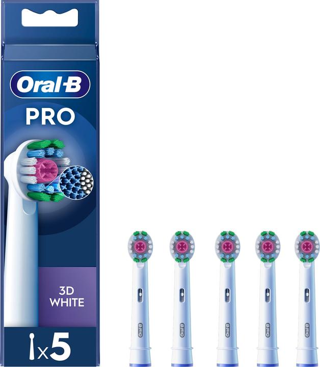 Produktbild Oral-B Oral B - Pro 3D White Toothbrush Heads - White - 5 count (5 x)