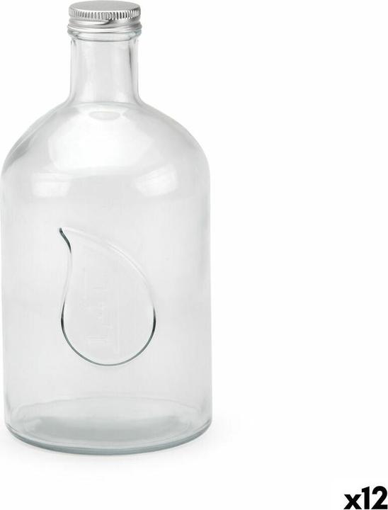 Produktbild La Mer Glass Bottle La MediterrÃ¡nea Metal Glass 1,4 L (12 Units) (1.40 l, 12 x)