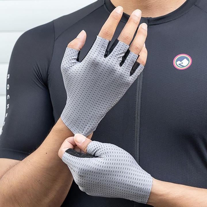 Produktbild Rockbros Breathable Short Finger Cycling Gloves, Size: S - Gray (S)
