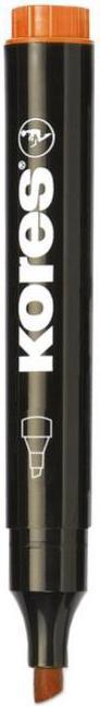 Actual product image Kores K MARKER" permanent marker, wedge tip, orange (Orange, 5 mm, 12 x)