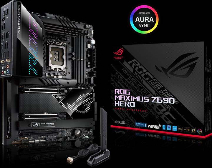 Actual product image ASUS ROG Maximus Z690 Hero (LGA 1700, Intel Z690 (DDR5), ATX)