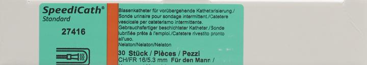Actual product image Coloplast SpeediCath 1x Catheter CH16 40cm Man Nelaton 30 Btl