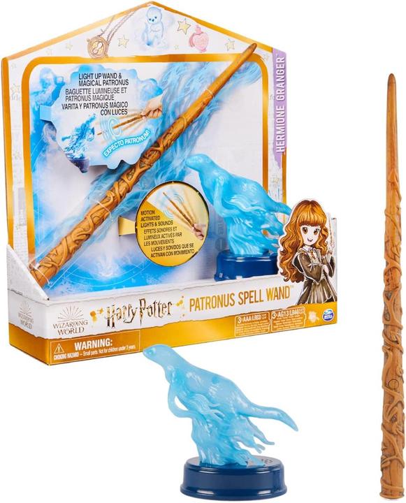 Produktbild Spin Master Wizarding World Harry Potter - Interaktiver Zauberstab von Hermine Granger mit Patronus-Figur