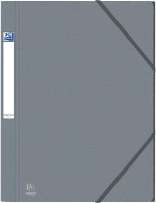 Elba Eckspannermappe EUROFOLIO, DIN A4, 0,7 mm, grau Stärke: 0,7 mm, mit Beschriftungsetikett, aus Karton (A4, 1 x)