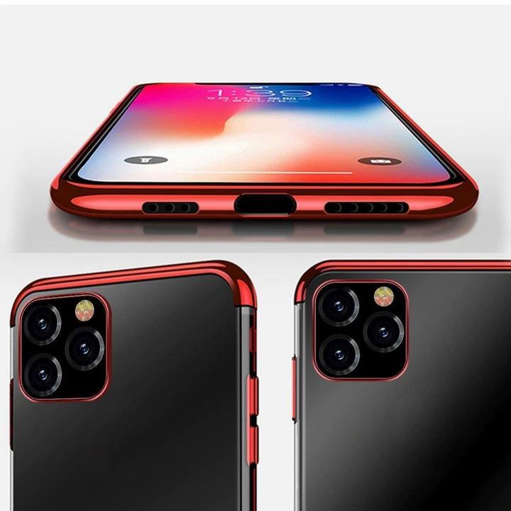 Produktbild Hurtel Clear Color Case Gel TPU Electroplating frame Cover for Samsung Galaxy A22 4G blue (Samsung Galaxy A22)