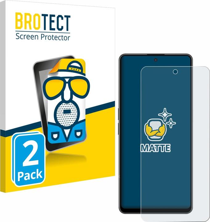 Actual product image BROTECT Anti-glare screen protector matt (2 Piece, Oppo Find X3 Lite 5G)