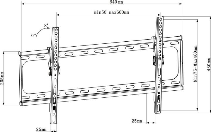 Produktbild Techly Wandhalterung für LED/LCD (Wand, 70", 60 kg)