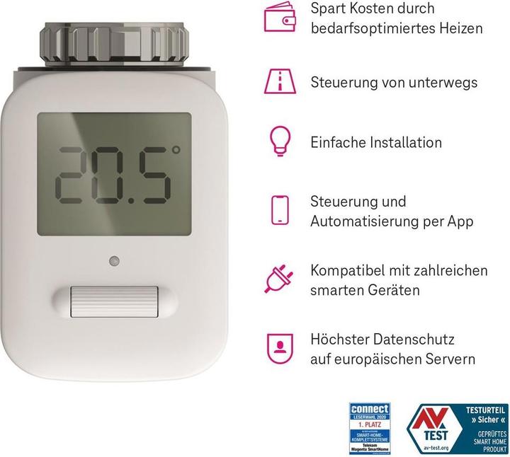 Image du produit Telekom Thermostat de radiateur pour maison intelligente