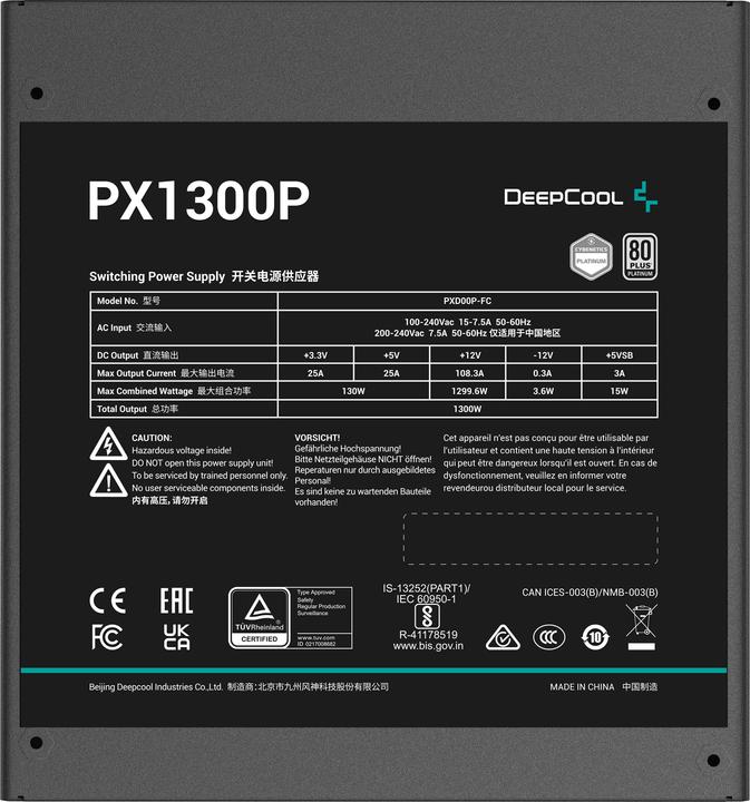 Produktbild Deepcool PX1300P PSU (1300 W)