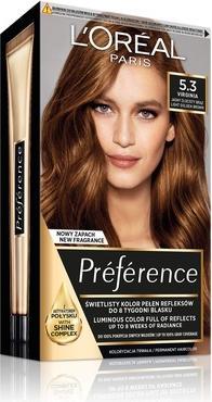 Produktbild L'Oréal Paris L'Oreal Recital Preference Hair Dye G 5.3 Virginie (5.3 Virginia Light Golden Brown)