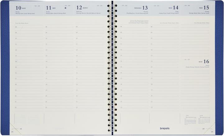 Image du produit Brepols Agenda Timing Calvi 2023 668700640 bleu, 1W/2S, 17.1x22cm (A5, Allemand, Néerlandais)