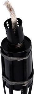 Actual product image Esschert Design Bamboo Torch, Black, 60 cm