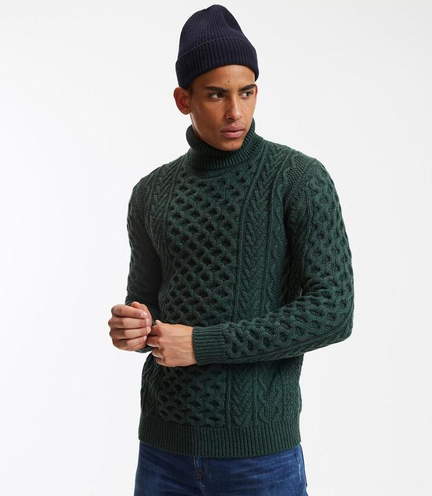Produktbild La Redoute Collections Rollkragenpullover mit Zopfmuster (XL)