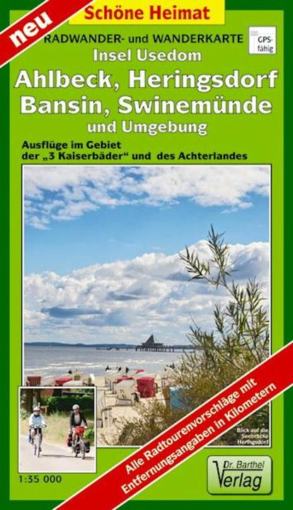 Produktbild Doktor Barthel Karte Insel Usedom, Ahlbeck, Heringsdorf, Bansin, Swinemünde und Umgebung