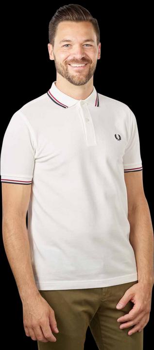 Immagine prodotto Fred Perry Twin Tipped Polo Shirt Short Sleeve Snow White (3XL)