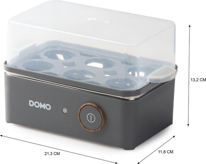 Actual product image Domo DO 9283 EK Eierkocher bis 6 Eier matt grau (EU plug)