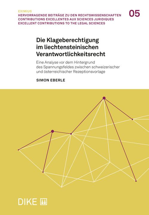 Produktbild Die Klageberechtigung im liechtensteinischen Verantwortlichkeitsrecht (Deutsch, Simon Eberle, 2025)